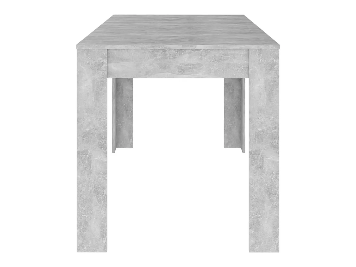 Mesa de comedor contrachapada gris hormigón 140x74,5x76 cm ES348280