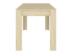 Mesa de comedor contrachapada color roble sonoma 140x74,5x76 cm ES681631