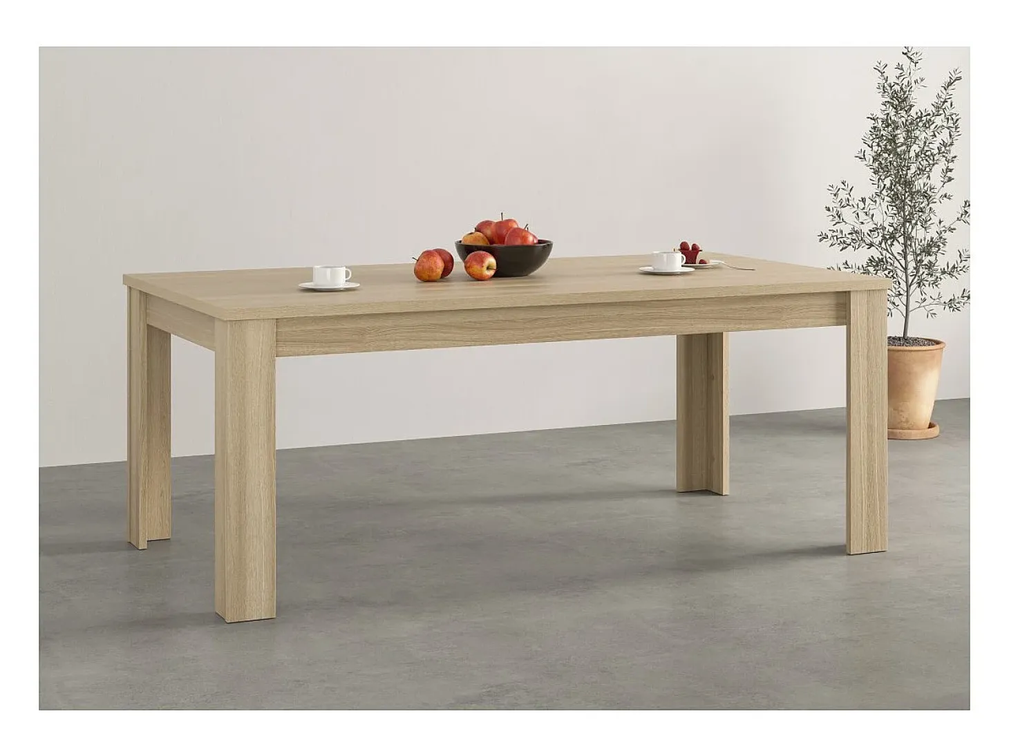 Mesa de comedor COPA – 190x76x100 cm – Roble elegante – Diseño escandinavo