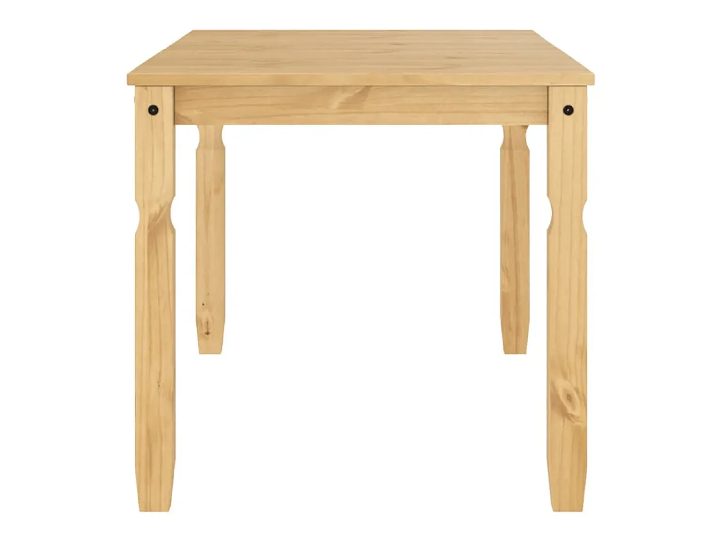 Mesa de comedor Corona madera maciza de pino 160x80x75 cm ES230670