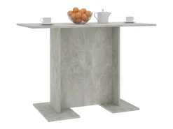 Mesa de comedor de aglomerado gris hormigón 110 x 60 x 75 cm