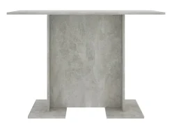 Mesa de comedor de aglomerado gris hormigón 110 x 60 x 75 cm