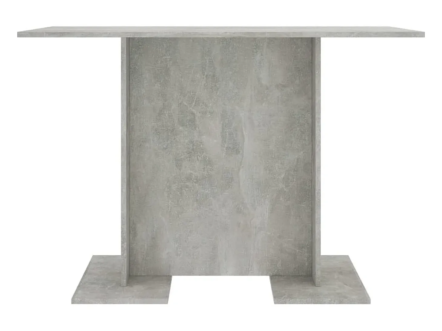 Mesa de comedor de aglomerado gris hormigón 110 x 60 x 75 cm