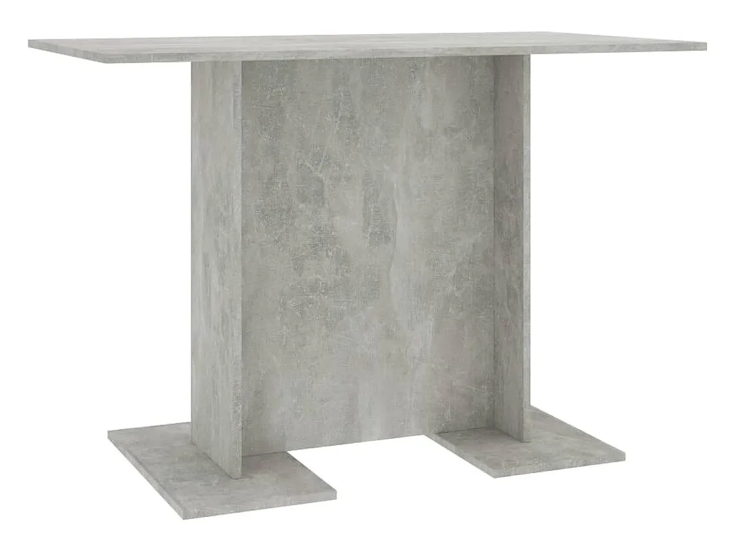Mesa de comedor de aglomerado gris hormigón 110 x 60 x 75 cm
