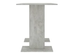 Mesa de comedor de aglomerado gris hormigón 110 x 60 x 75 cm