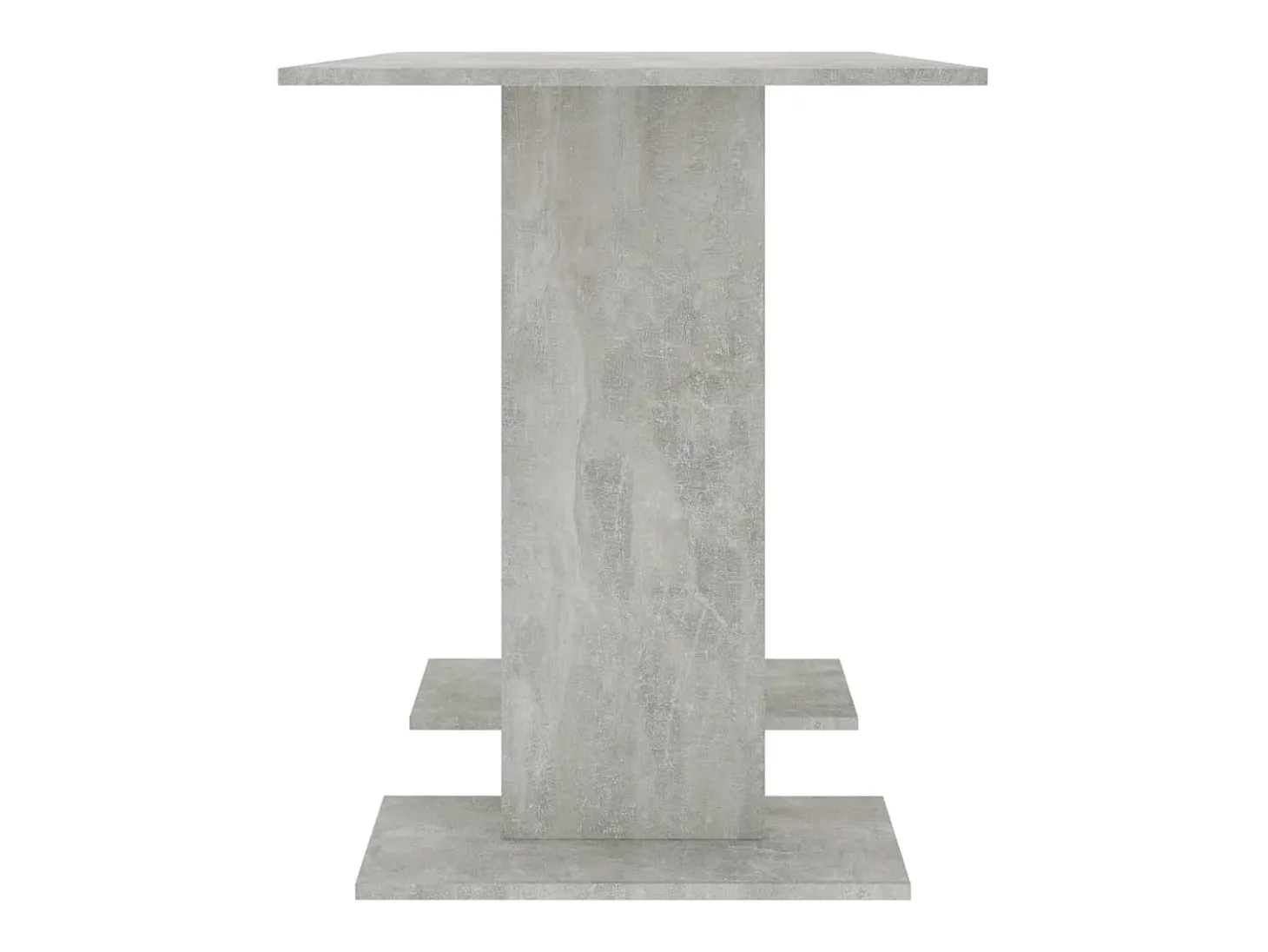 Mesa de comedor de aglomerado gris hormigón 110 x 60 x 75 cm