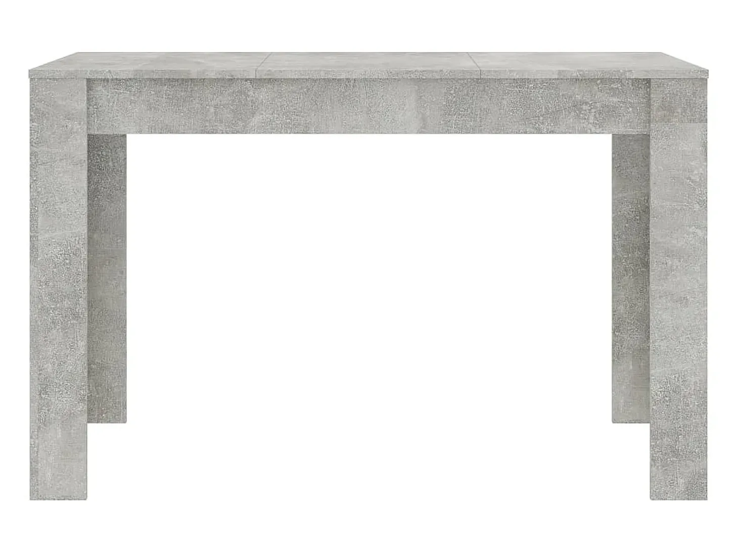 Mesa de comedor de aglomerado gris hormigón 120x60x76 cm