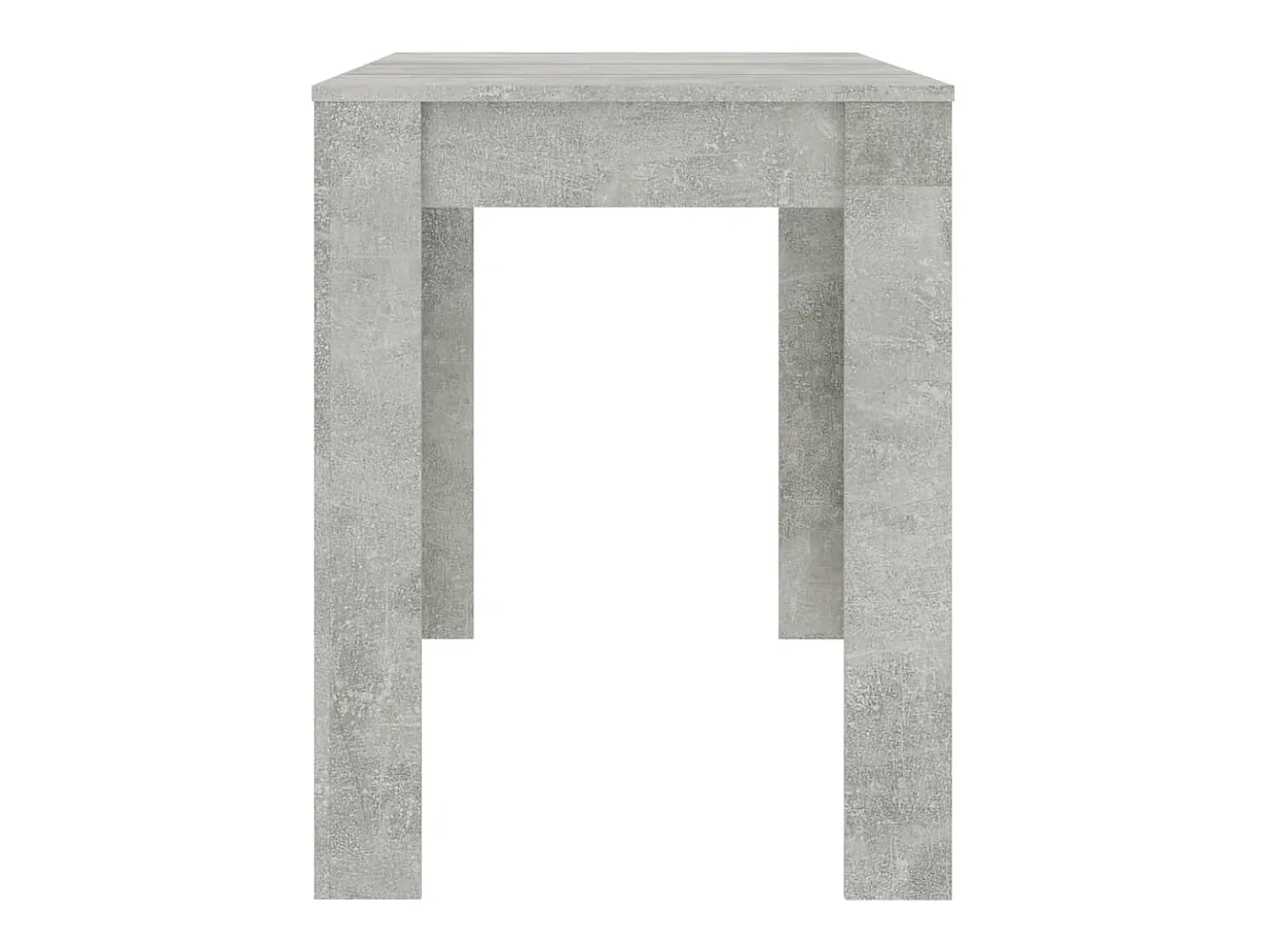 Mesa de comedor de aglomerado gris hormigón 120x60x76 cm