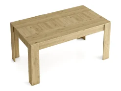 Mesa de Comedor de 140cm extensible 200cm, Color Naturale.