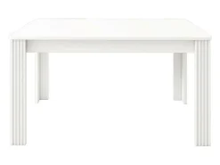 Mesa de comedor de cuatro patas estilo moderno color blanco