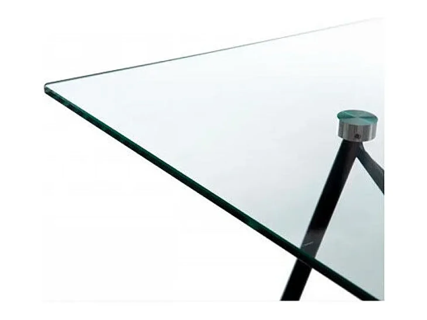 Mesa de comedor de diseño Phoenix 140x80cm con tapa de cristal y patas de metal