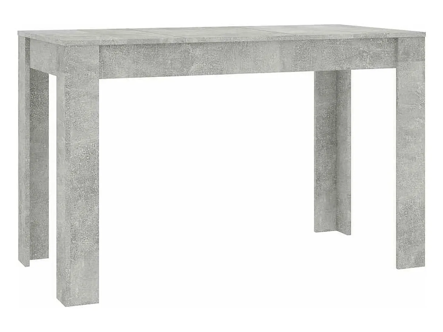 Mesa de comedor de hormigón gris 120x60x76 cm Madera de ingeniería