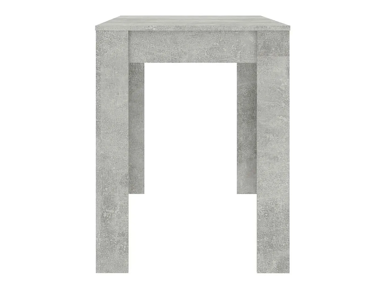 Mesa de comedor de hormigón gris 120x60x76 cm Madera de ingeniería
