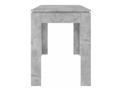 Mesa de comedor de hormigón gris 120x60x76 cm Madera de ingeniería
