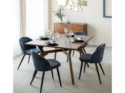 Mesa de comedor de madera de mango Hava para 8 comensales