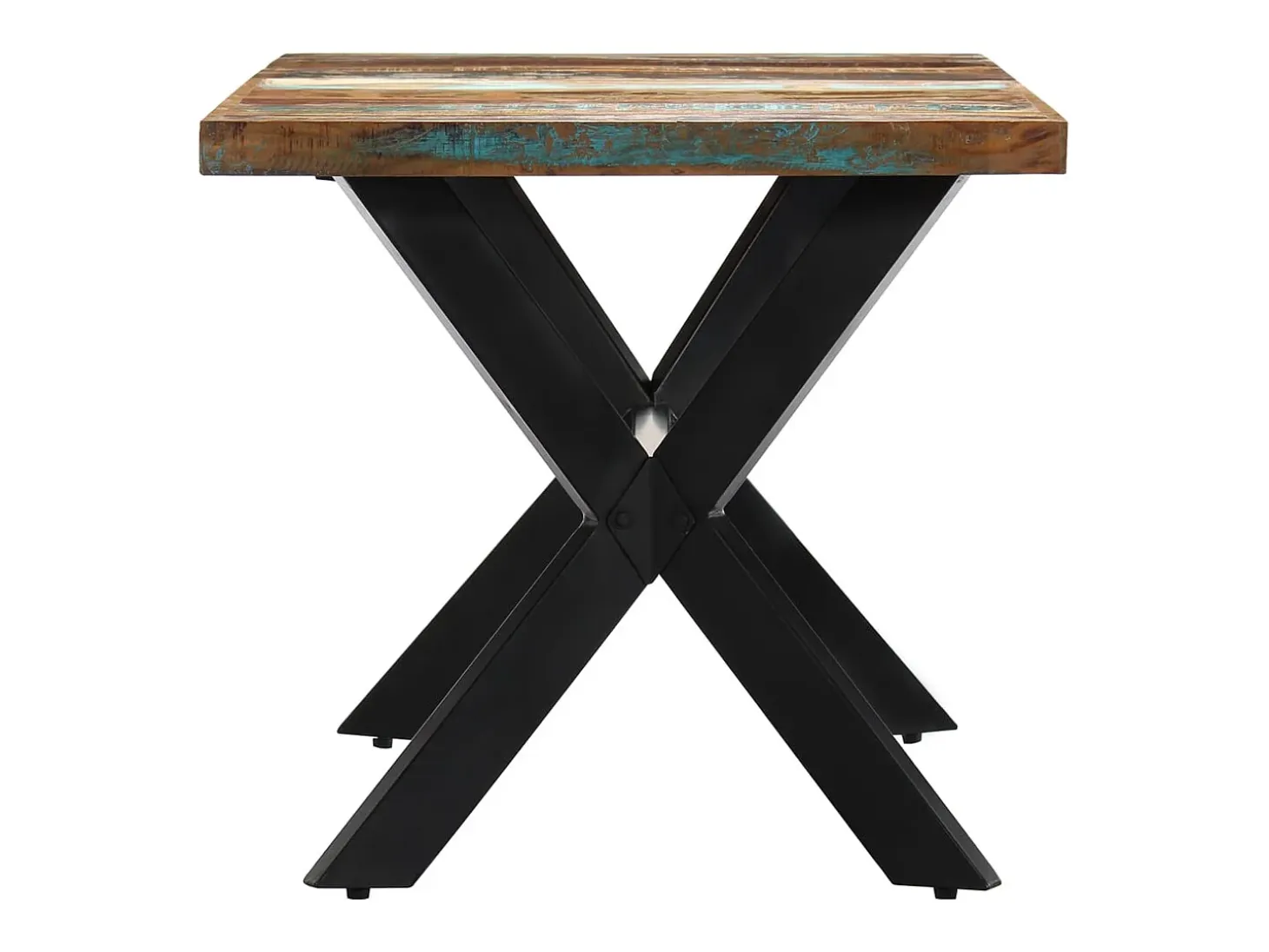 Mesa de comedor de madera maciza reciclada 140x70x75 cm ES900024