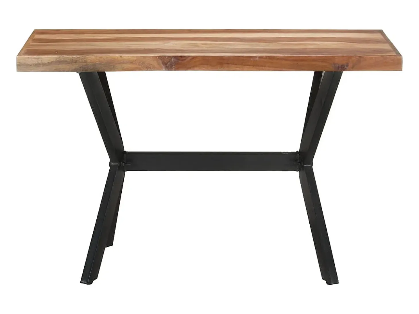 Mesa de comedor de madera acacia acabado miel 120x60x75 cm ES397571