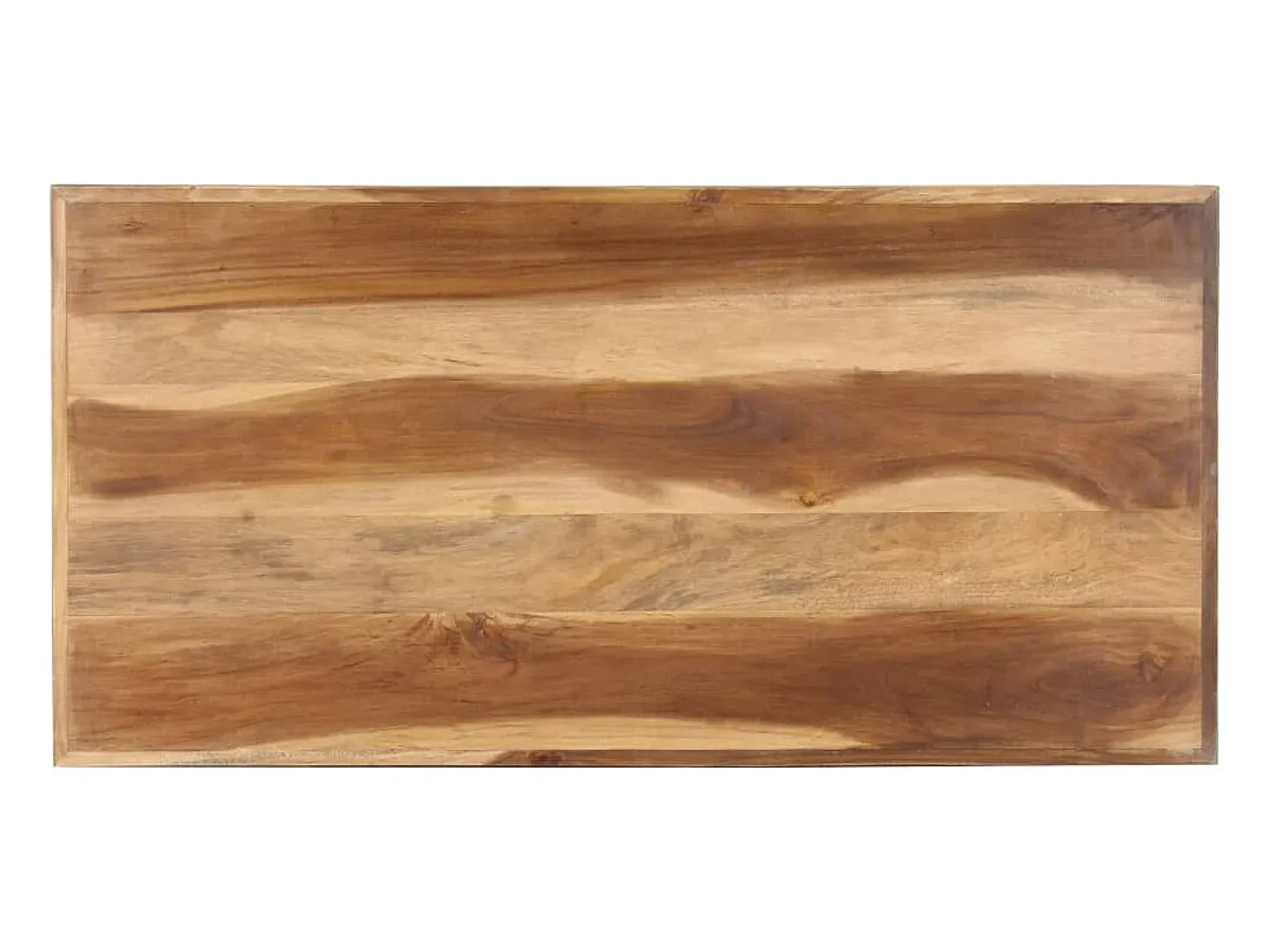 Mesa de comedor de madera acacia acabado miel 120x60x75 cm ES397571
