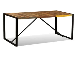 Mesa de comedor de madera maciza reciclada 180 cm ES215705