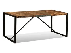 Mesa de comedor de madera maciza reciclada 180 cm ES215705