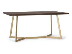 Mesa de comedor de madera de mango y base de metal 200cm