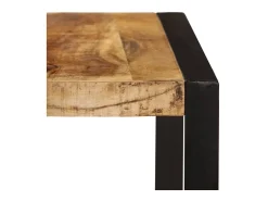 Mesa de comedor de madera maciza de mango rugosa 180 cm ES824806