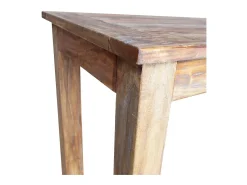 Mesa de comedor de madera maciza reciclada 120x60x77 cm ES550753