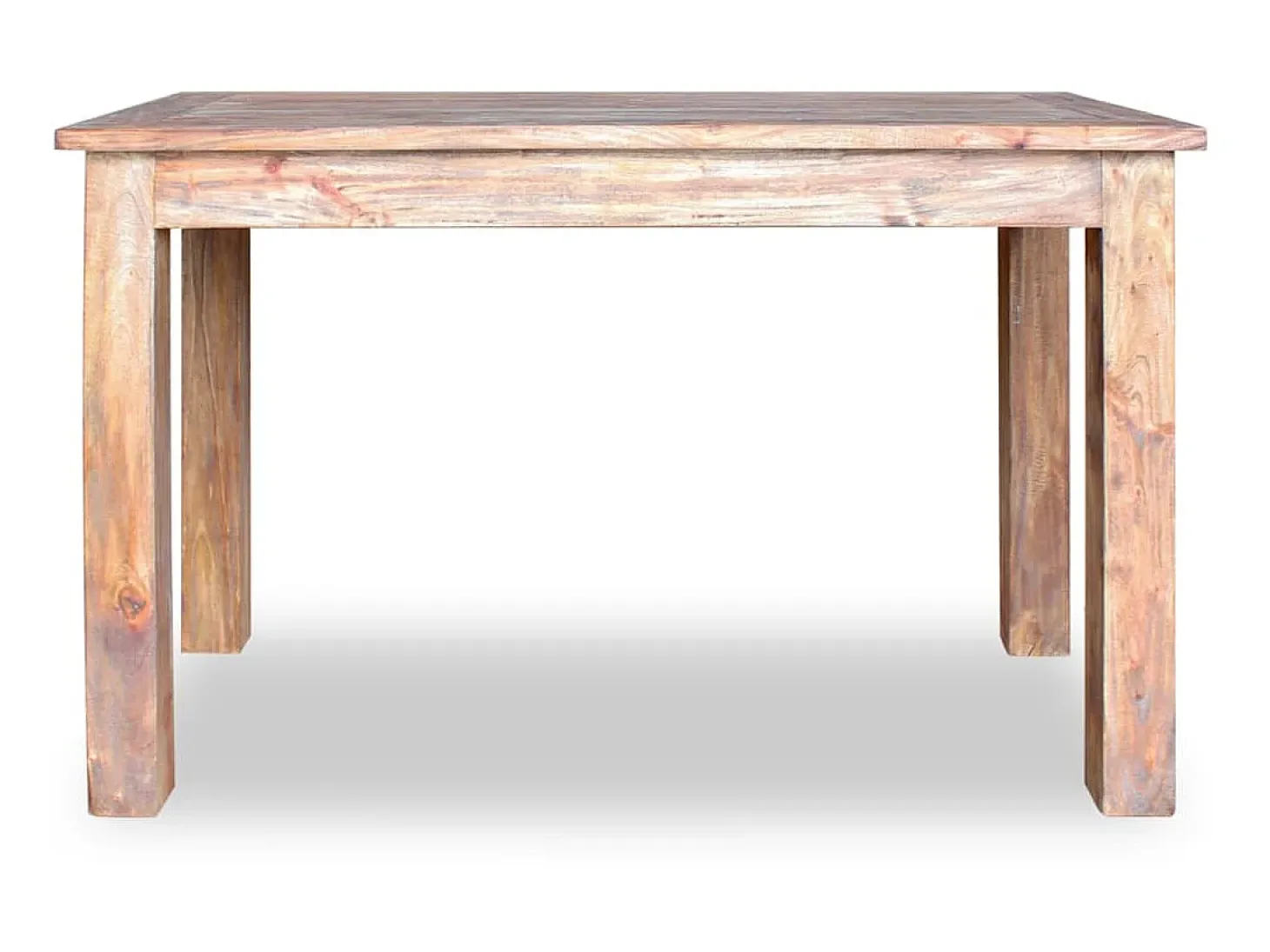 Mesa de comedor de madera maciza reciclada 120x60x77 cm ES550753