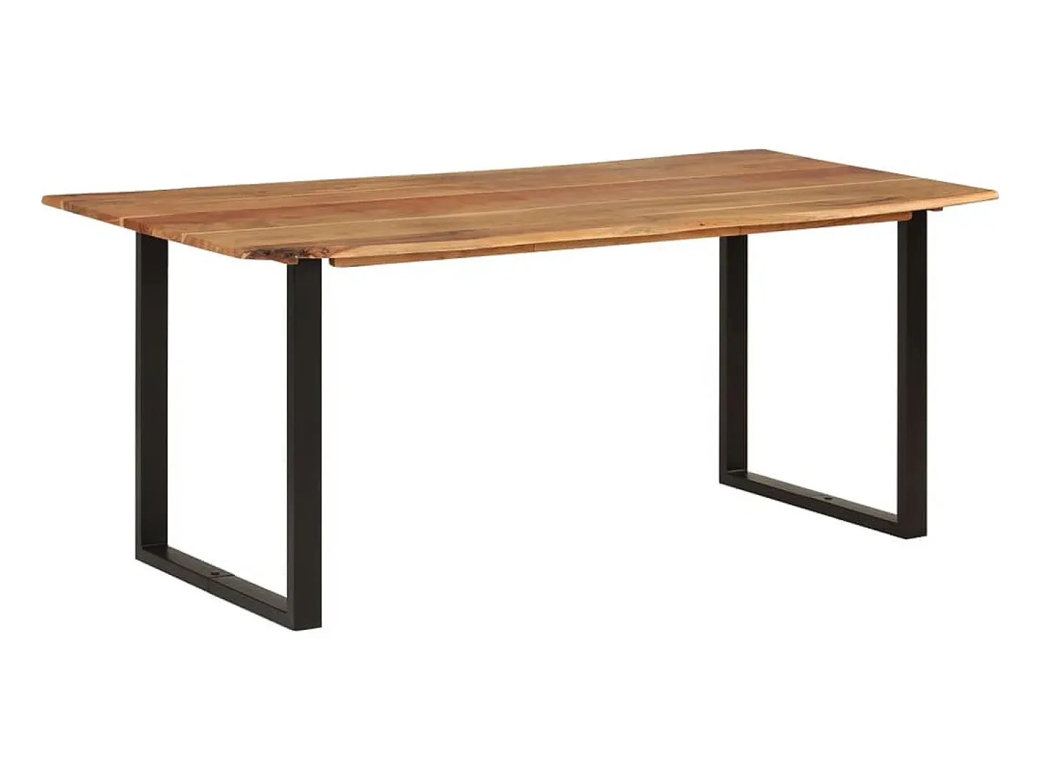 Mesa de comedor de madera maciza de acacia 180x90x76 cm