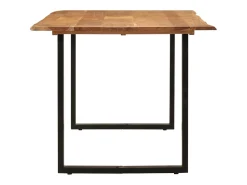 Mesa de comedor de madera maciza de acacia 180x90x76 cm