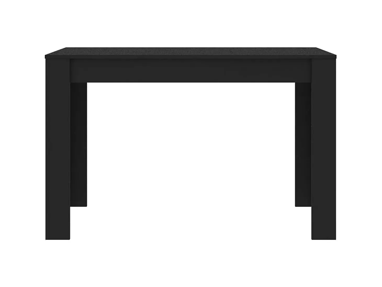 Mesa de comedor de madera contrachapada negro 120x60x76 cm ES252514