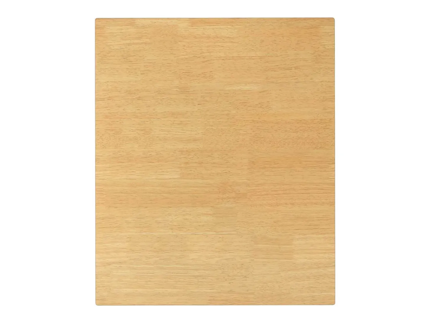 Mesa de comedor de madera maciza de caucho blanco