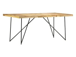 Mesa de comedor de madera maciza de mango 180x90x76 cm