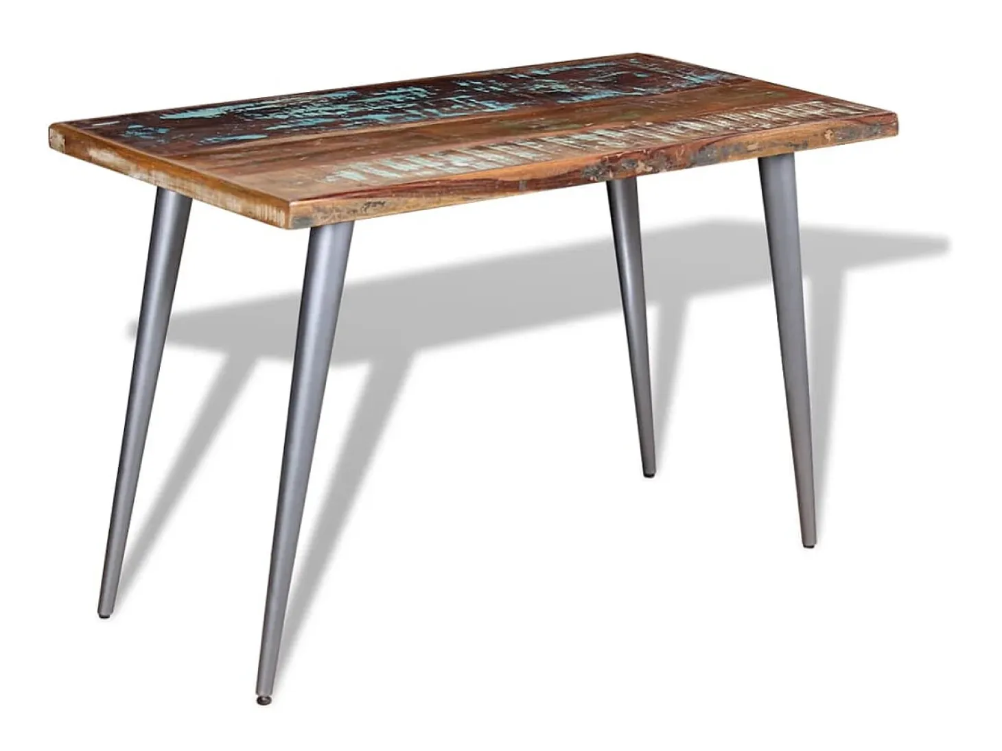 Mesa de comedor de madera maciza reciclada 120x60x76 cm ES196097