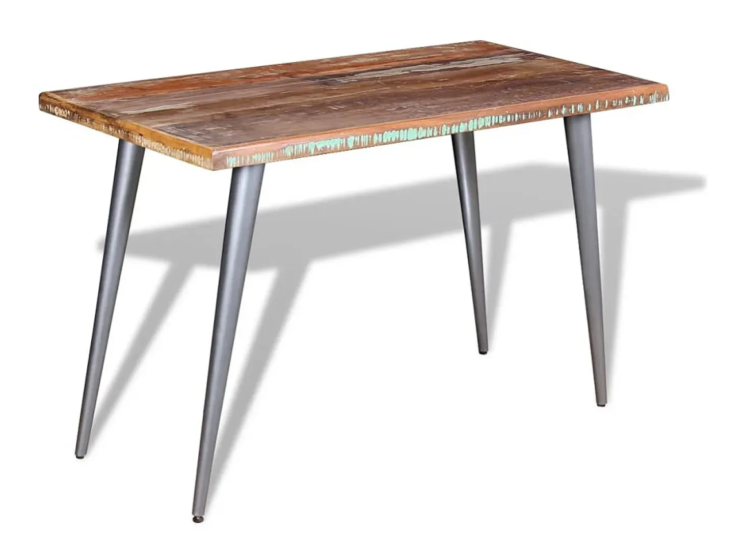 Mesa de comedor de madera maciza reciclada 120x60x76 cm ES196097