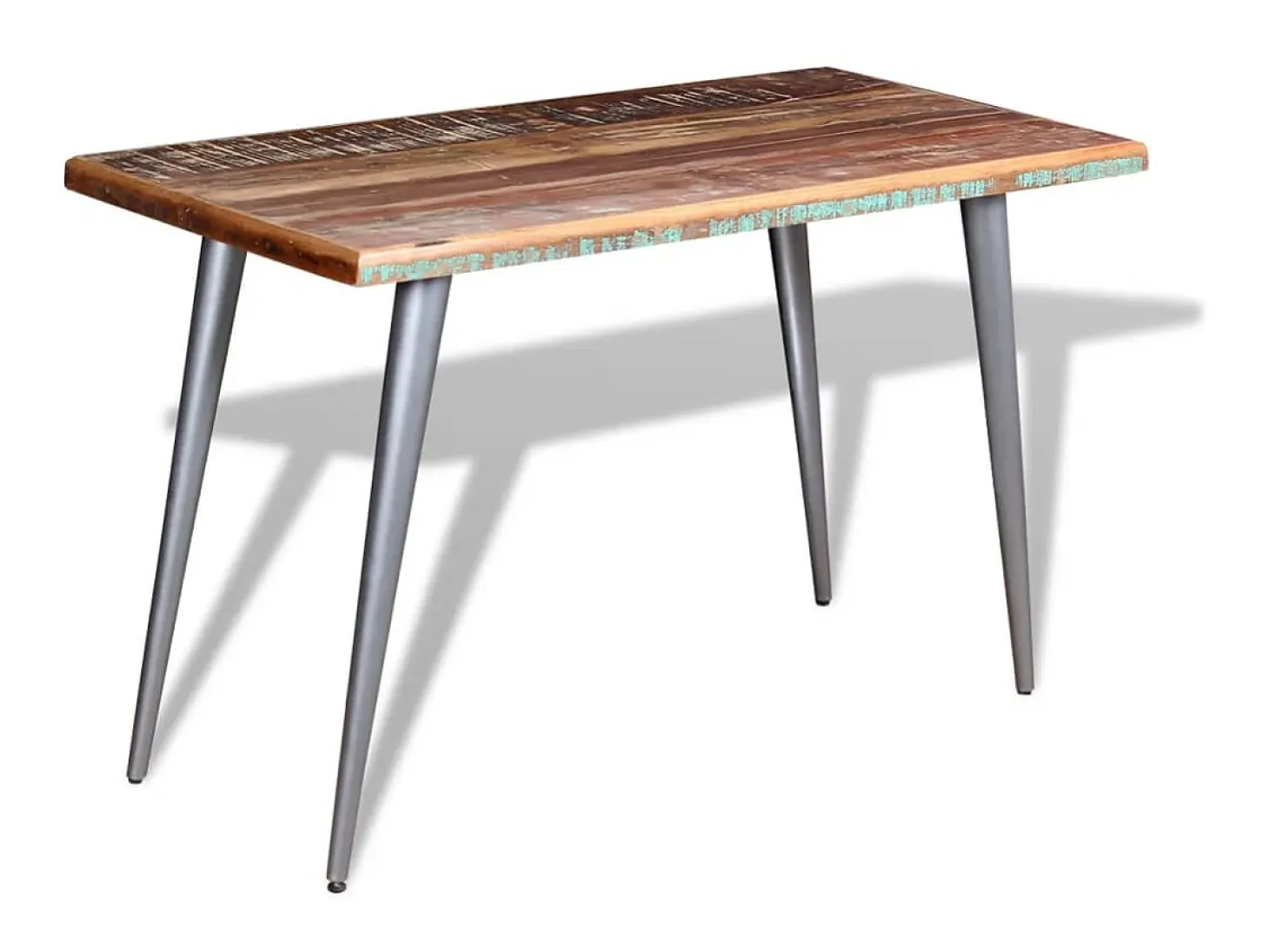 Mesa de comedor de madera maciza reciclada 120x60x76 cm ES196097