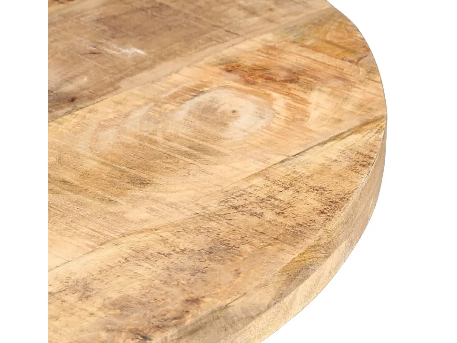 Mesa de comedor de madera de mango rugosa 80 cm