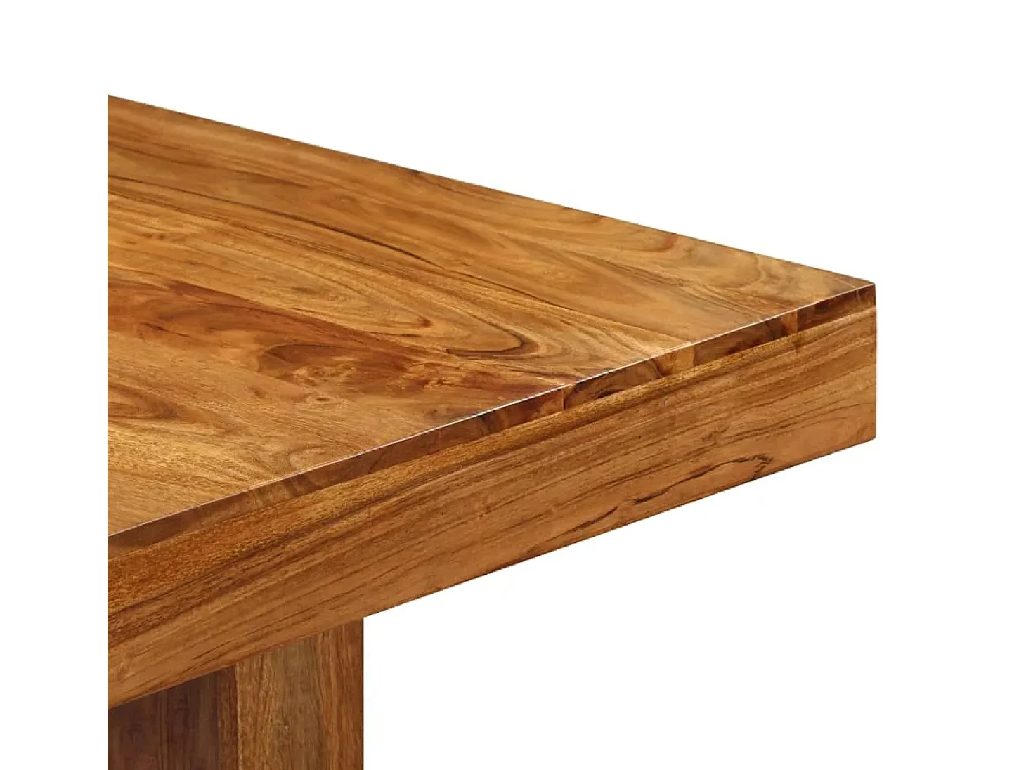 Mesa de comedor de madera maciza de acacia 180x90x75 cm