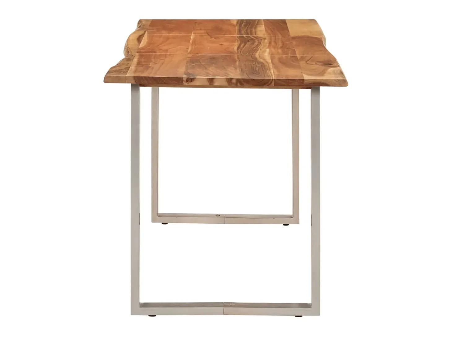 Mesa de comedor de madera maciza de acacia 140x70x76 cm ES366033