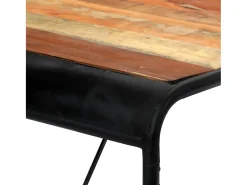 Mesa de comedor de madera maciza reciclada 118x60x76 cm