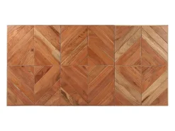 Mesa de comedor de madera maciza de mango y acacia 140x70x76 cm