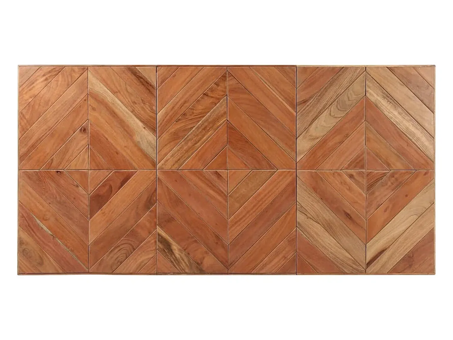 Mesa de comedor de madera maciza de mango y acacia 140x70x76 cm