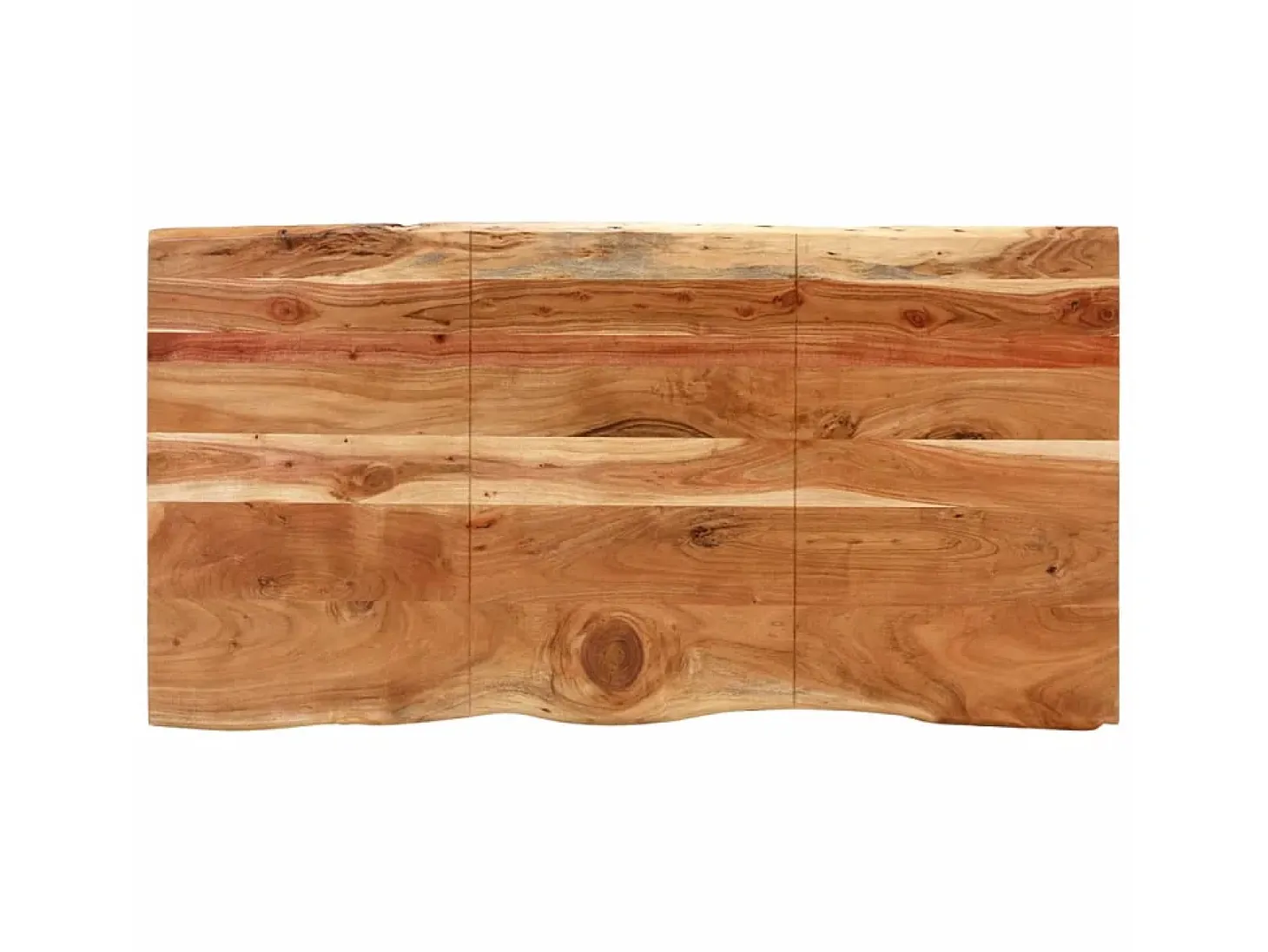 Mesa de comedor de madera maciza de acacia 154x80x76 cm ES677826