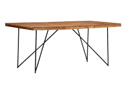 Mesa de comedor de madera maciza de acacia 180x90x76 cm
