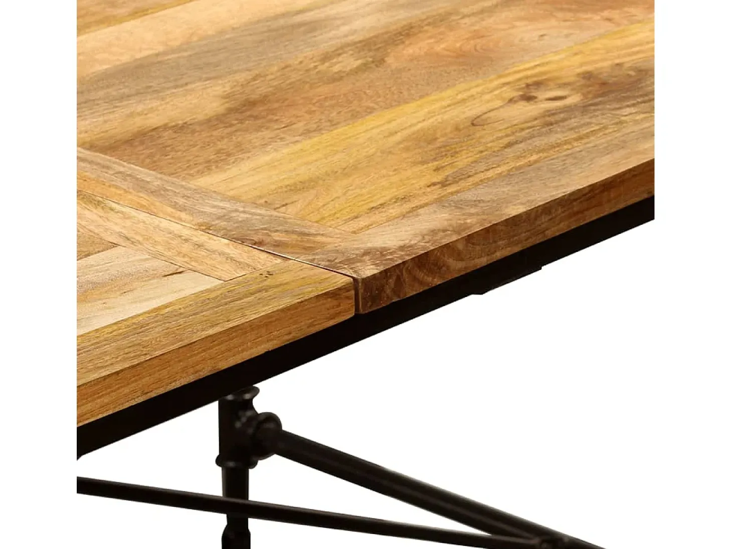 Mesa de comedor de madera maciza de mango 240 cm