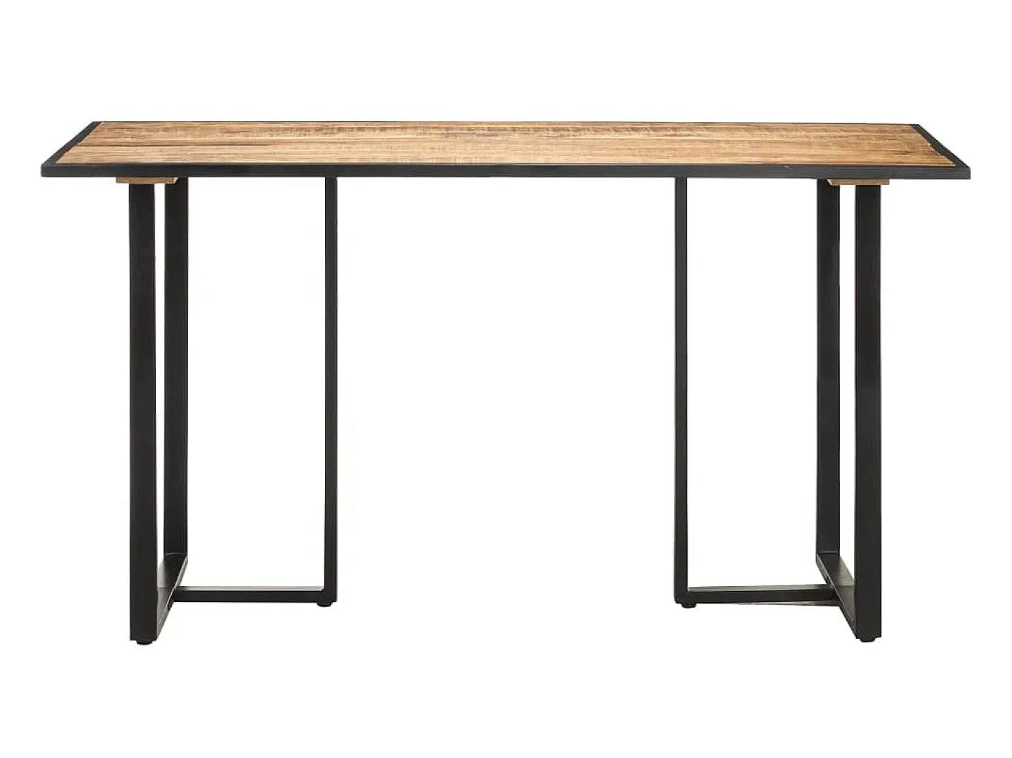 Mesa de comedor de madera maciza de mango rugosa 140 cm ES200028