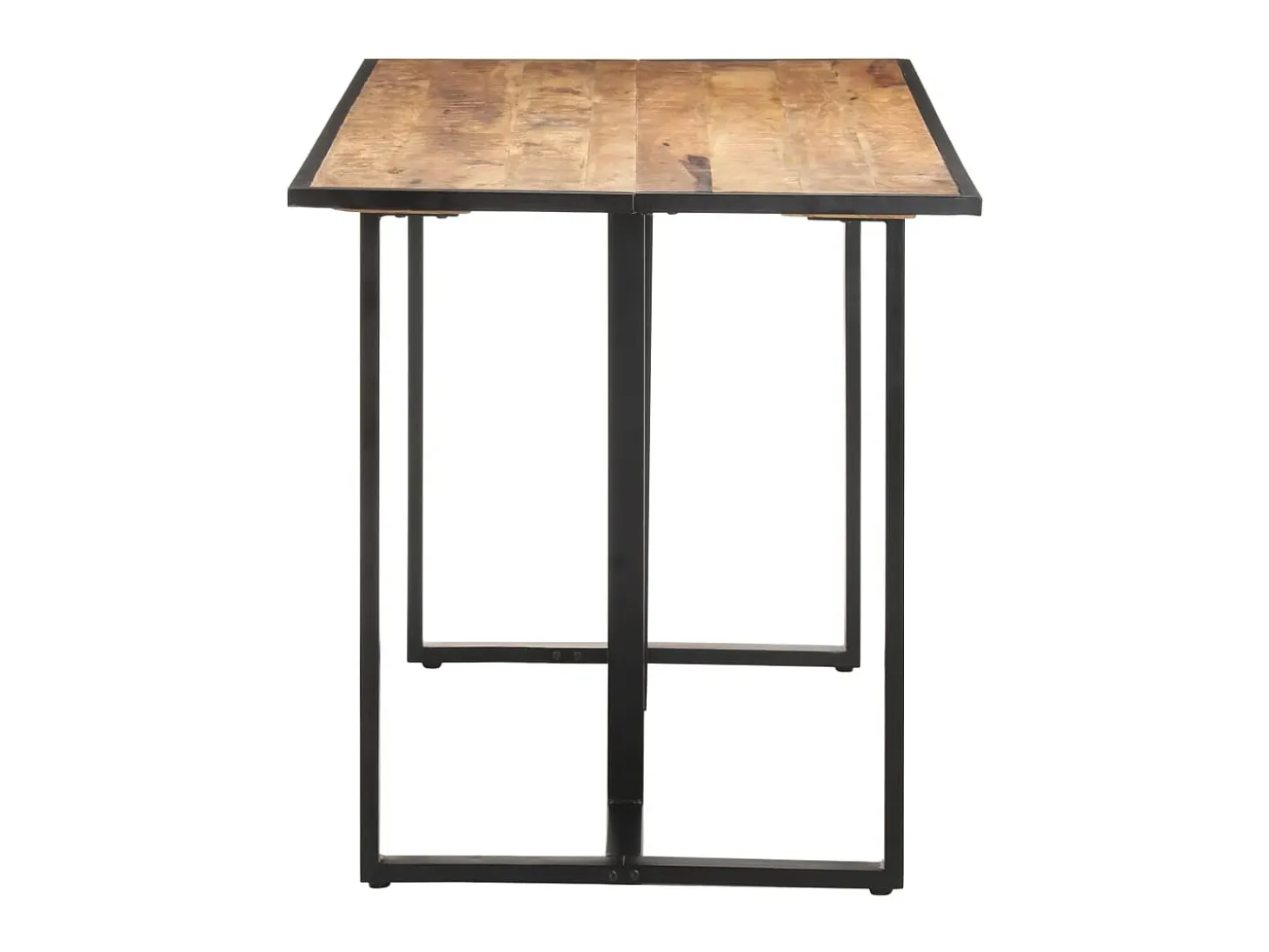 Mesa de comedor de madera maciza de mango rugosa 140 cm ES200028