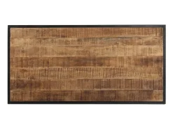Mesa de comedor de madera maciza de mango rugosa 120 cm ES898281