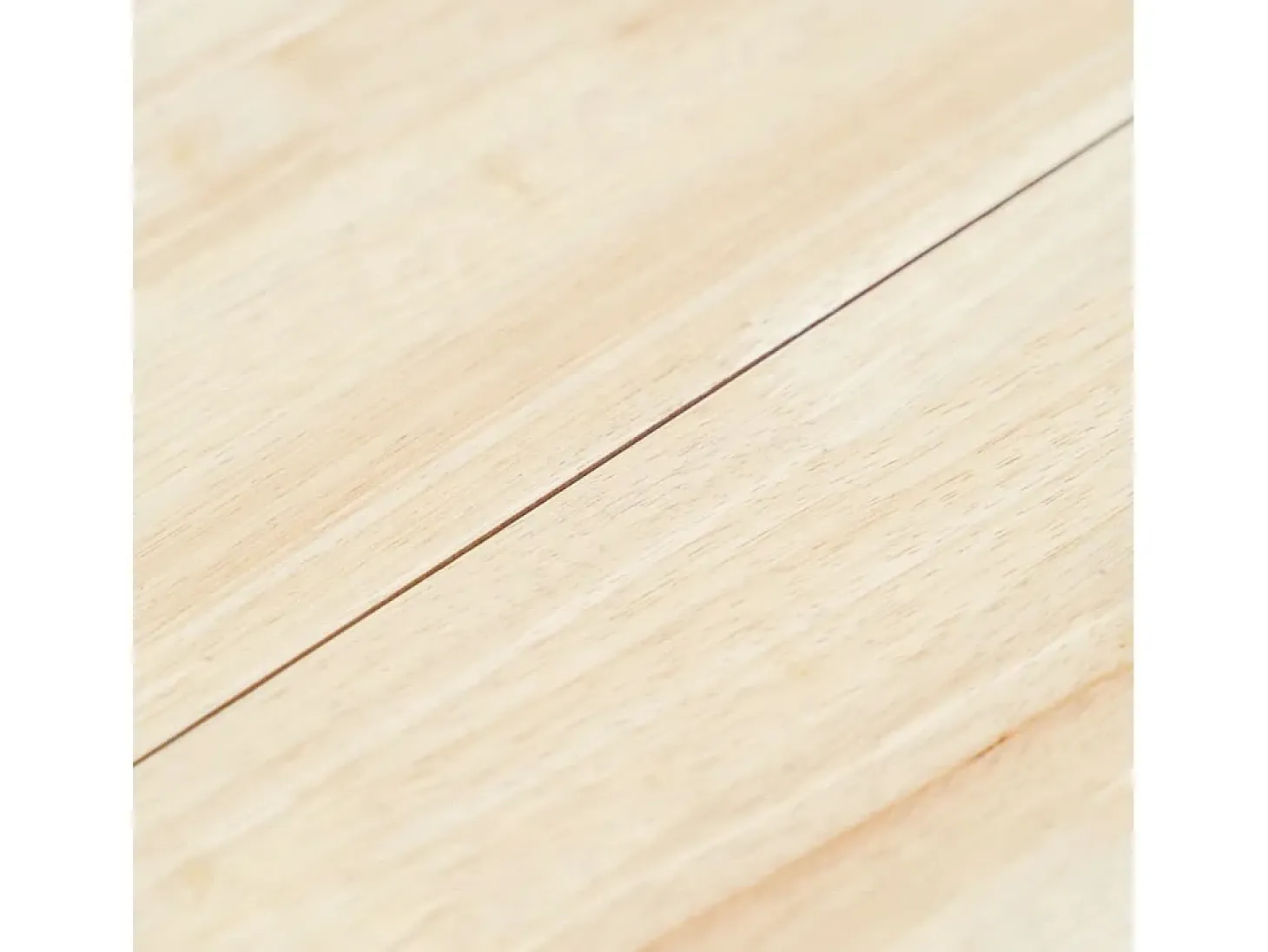 Mesa de comedor de madera maciza de caucho blanco marrón 106 cm