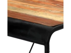 Mesa de comedor de madera maciza reciclada 180x90x76 cm ES232234